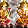 An idol of Lakshmi-Ganesh