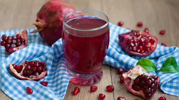 Pomegranate Juice with a Hint of Basil