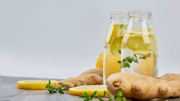 Homemade Lemon Ginger Detox Water