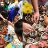 Colorful diyas