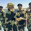 PM shares sweets with jawans