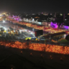 Congested roads as people return home