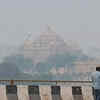 City latest News Today Live: A thick layer of smog witnessed at the Akshardham temple area as the Air Quality Index (AQI) across Delhi dips into the 'very poor' category in East Delhi on Monday. 