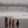 Devotees perform cleansing ritual