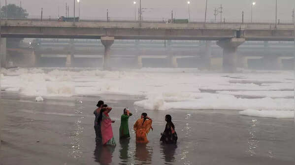 Devotees perform cleansing ritual