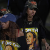 Supporters leave the event