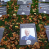 Protest posters targeted Irish leaders over Gaza response