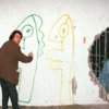 Iconic graffiti and art on the wall