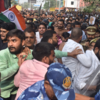 Chaos erupted as clashes escalated