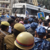 Police confronted students aggressively