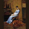 ‘The Artist’s Wife and His Setter Dog’