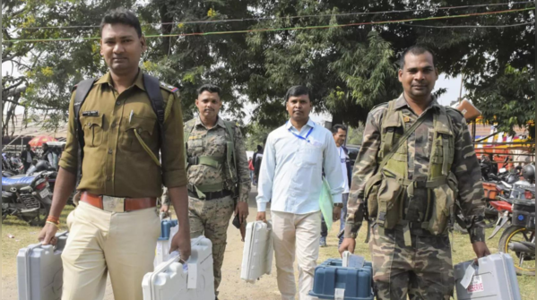 Polling amid tight security