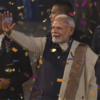 ​A festive atmosphere for a political triumph