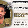 IPL Auction Live: Bhuvneshwar Kumar is the most expensive player today