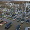 Flooded homes