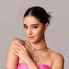ananya panday pink dress Ananya Panday Gives Princess Vibes In Off-shoulder Gown With Plunging  Neckline, See Her Sexy Pictures