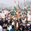 Children celebrate <i class="tbold">constitution day</i> with padyatra