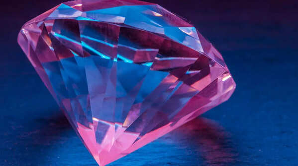 Some diamonds glow under UV light