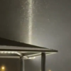 Light pillars captured in Lacombe