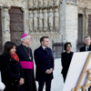 French president attends cathedral's unveiling