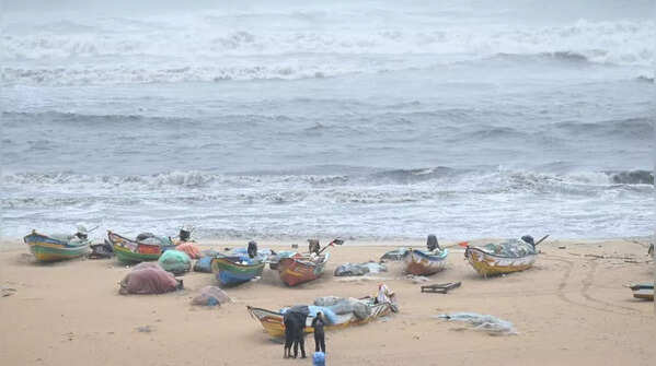 Towering waves at Marina Beach