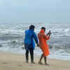 Cyclone Fengal Live: People flock at Elliot’s beach in Besant Nagar despite being closed for public, police on patrol