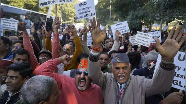 Residents express anger over situation of minorities in neighboring country