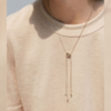 Necklace for crew neckline