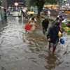 Tamil Nadu Weather Live: Flooded Koyambedu market area due to the heavy rain in Chennai on Thursday.
