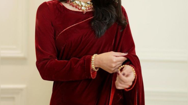 Velvet saris