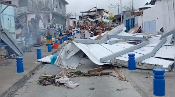 Devastating damage to hospitals and schools