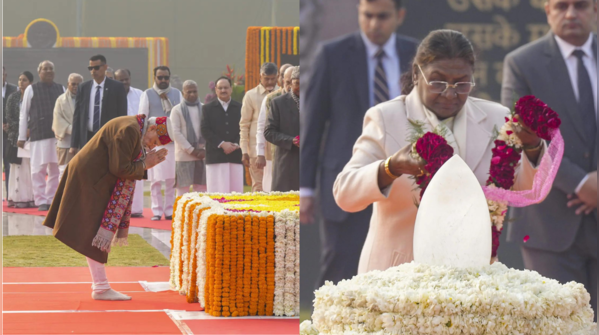 President Murmu, PM Modi lead tribute