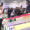 Dr Manmohan Singh Last Rites: Leader of opposition in Lok Sabha Rahul Gandhi pays tribute to former PM Manmohan Singh at AICC headquarters