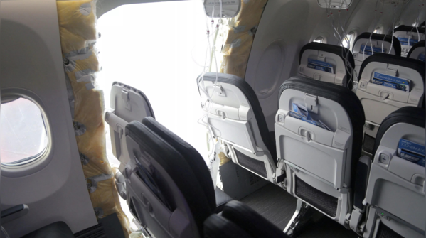 Alaska Airlines flight forced to land after exit door blown out