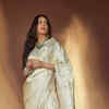 Article image for: Regal Elegance in <i class="tbold">ivory saree</i>