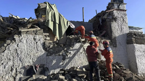 Rescuers search for victims