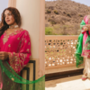 The vibrant combo of green and pink