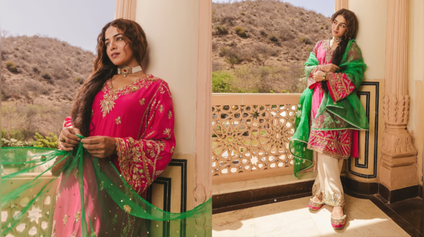 The vibrant combo of green and pink