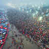 Mahakumbh 2025 Live: A sea of devotees takes the holy dip at the Sangam Nose on the occasion of Paush Purnima today.