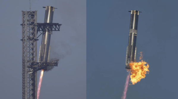 Starship test ends in partial success