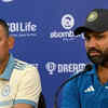 Article image for: Champions Trophy Squad: Chief selector <i class="tbold">Ajit Agarkar</i> and skipper Rohit Sharma PC