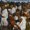 Ascetics first to immerse