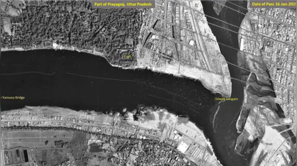Confluence of Yamuna, Ganga and Saraswati