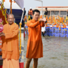 Traditional to saffron attire