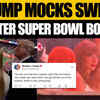 Article image for: Trump Takes A Swing At Taylor Swift After She Faces Crowd's Wrath At <i class="tbold">super bowl lix</i> | WATCH