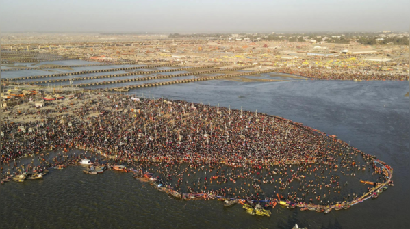 Record-breaking devotees at Maha kumbh