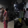 Residents rush outdoors
