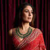 Kareena Kapoor Khan stuns in regal red saree & emerald glam | Times of India