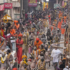Royal chariot leading the procession