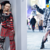 Loud-printed suits